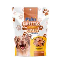 Puki Galleta de Banano y Canela Para Perros