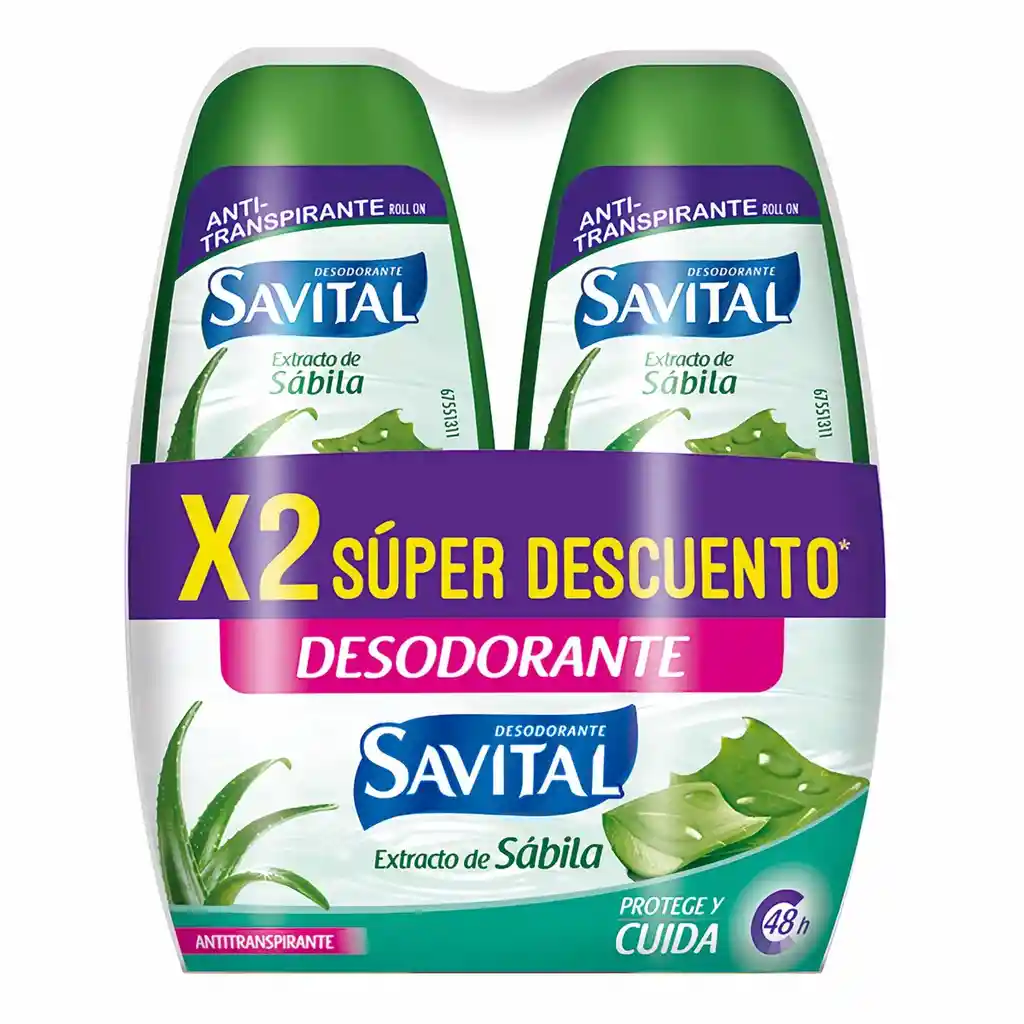Savital Desodorante Sábila en Roll On