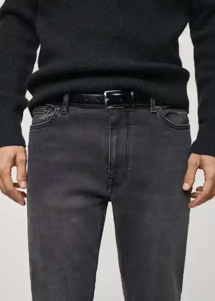 Jean Jude Tejano Gris Oscuro Talla 38 Hombre Mango