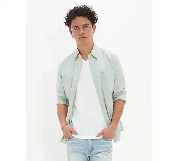 Camisa Hombre Cian Talla XXL American Eagle