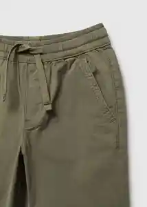 Pantalón Franky Khaki Talla 07 Niños Mango