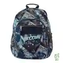 Morral Juvenil Porta Pc 14" Acuarela Gris
