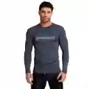 Camiseta Manga Larga Sunshine Speedo Lines Hombre Gris-l