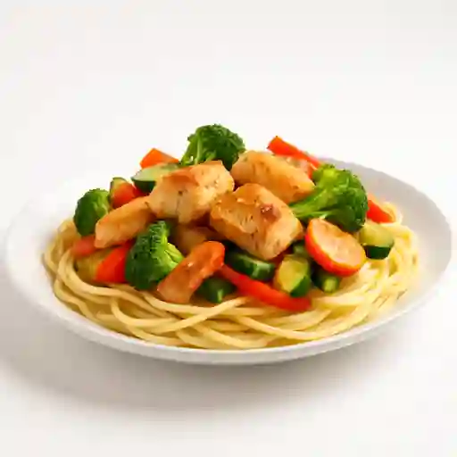 Espaguettis con Pollo