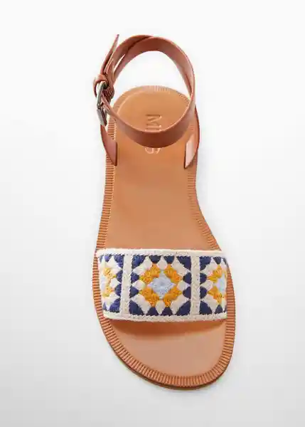 Sandalias Aroa Cuero Talla 34 Niñas Mango