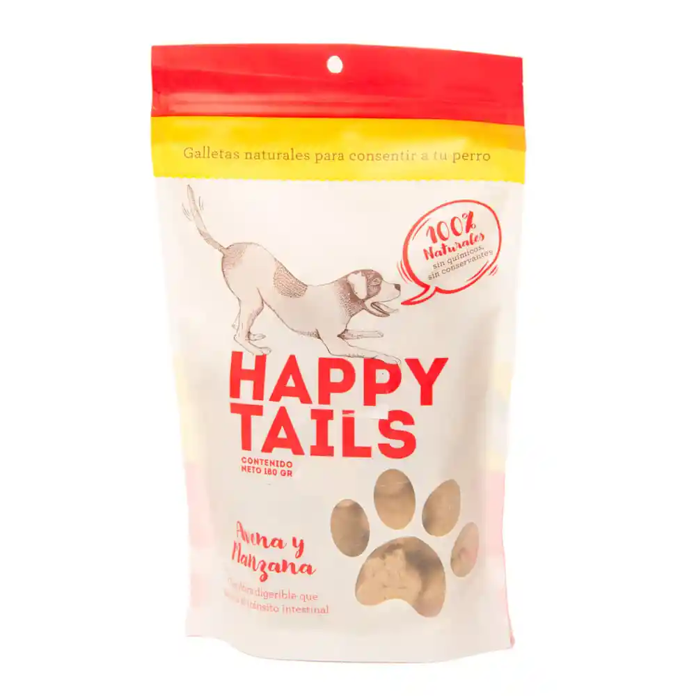 Happy Tails Galletas Avena Y Manzana 180 Gr