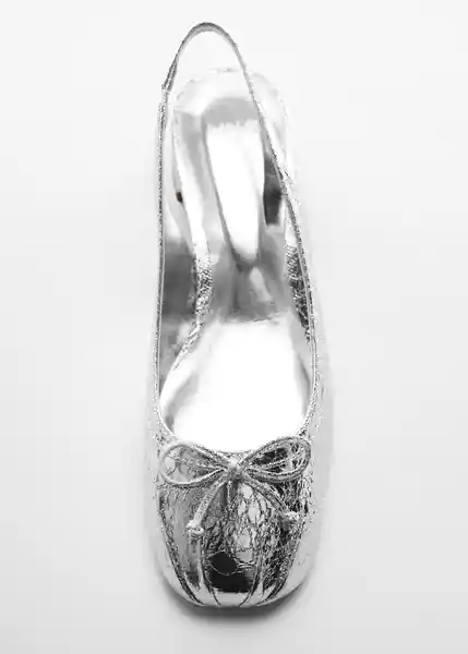 Zapatos Lago1 Plata Talla 41 Mujer Mango