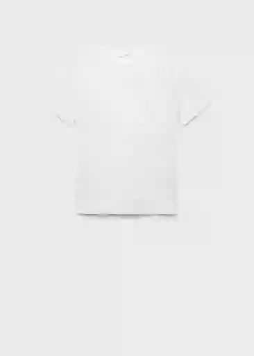 Camiseta Chals Blanco Talla S Mujer Mango