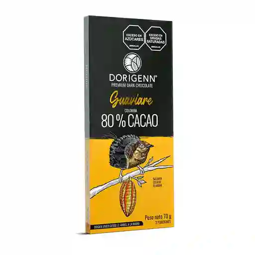 Barras de Chocolate Dorigenn Guaviare Al 80% Cacao (70 Gr)