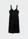 Vestido Cashewl-H Negro Talla M Mujer Mango