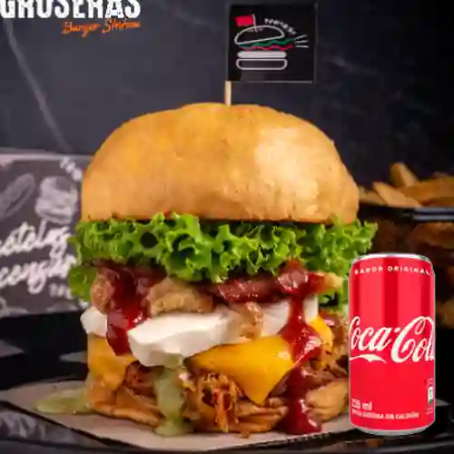 Combo Hamburguesa la Berraca +Cocacola Orig 235ml