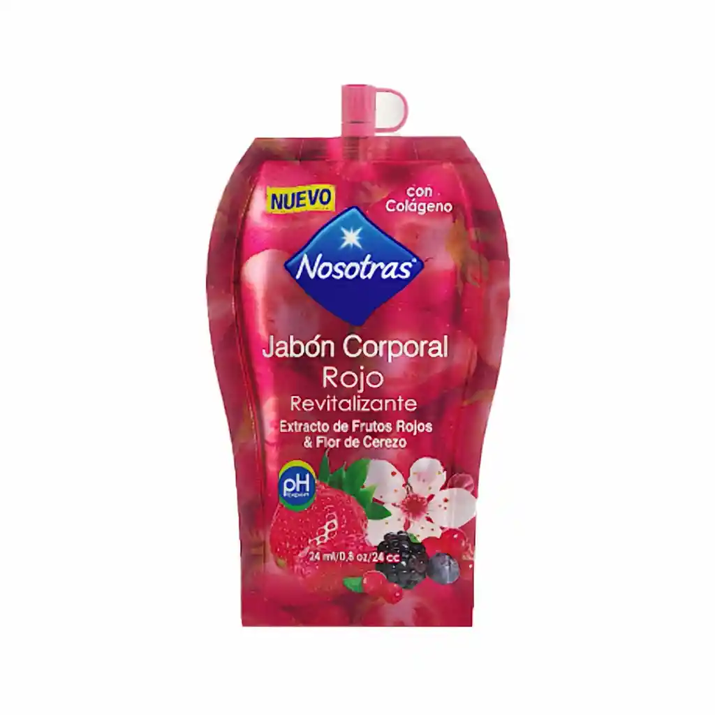 Nosotras Jabón Liquido Corporal Frutos Rojos