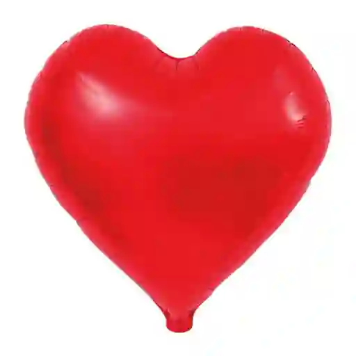 Globo Corazon Rojo Mate Metalizado 1 Sempertex 7703340398624