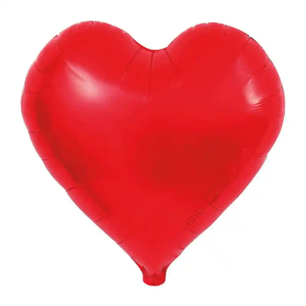Globo Corazon Rojo Mate Metalizado 1 Sempertex 7703340398624