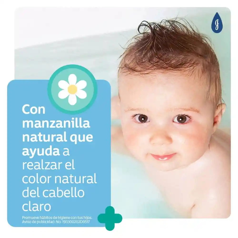 Shampoo Bebé JOHNSON'S Manzanilla 400 ML