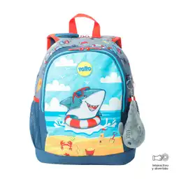 Morral Para Niño Little Surfer Mediano Gris