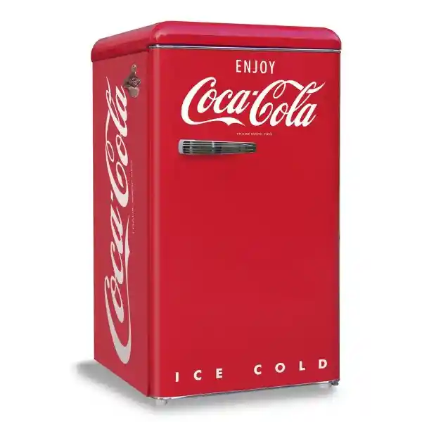 Coca Cola Refrigerador Retro de Puerta Sencilla Con Congelador