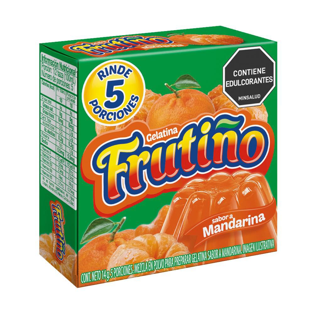 Frutiño Mezcla Polvo Gelatina Mandarina - Rappi