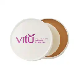 Vitu Polvo Compacto con Vitamina E No. 6 Pecana