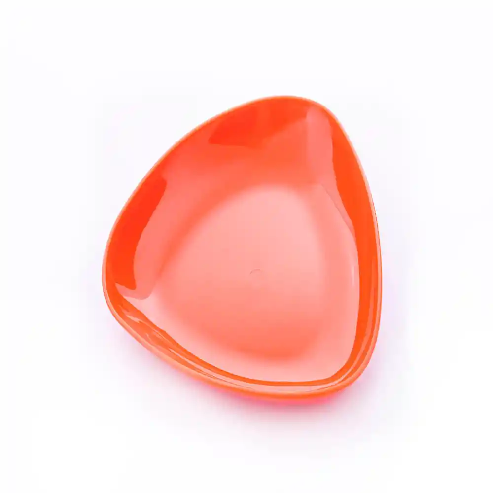 Plato Triangular Naranja 8x7.