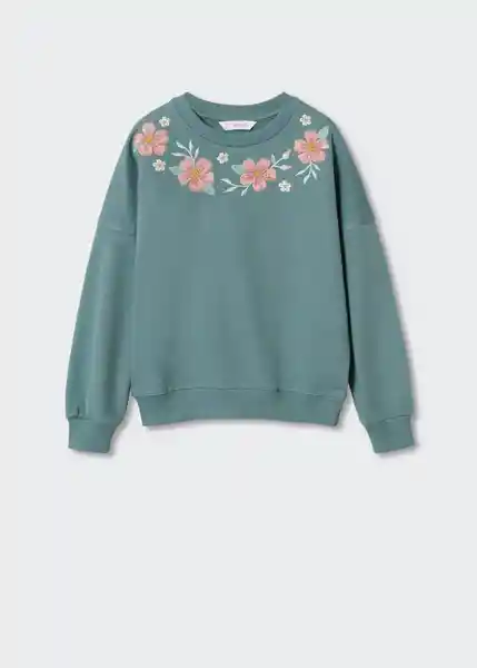 Sudadera Jardin Verde Talla 10 Niñas Mango