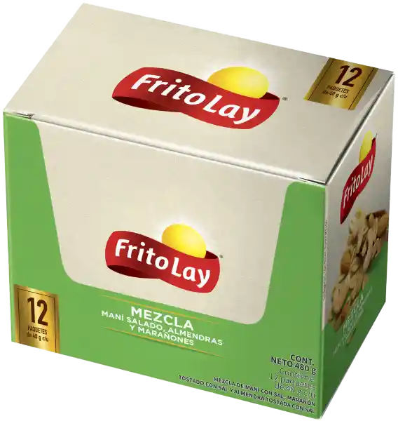 Fritolay Snack Mani Mezcla Nueces 40 g