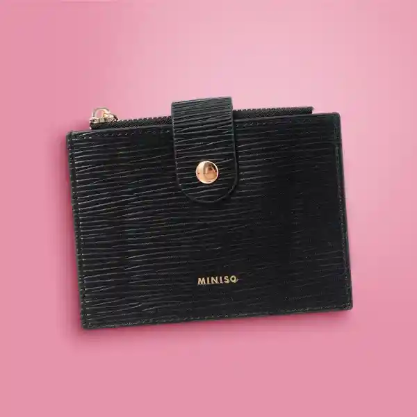 Cartera Para Mujer Básica Negro Serie Miniso