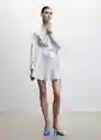 Vestido Naza-L Offwhite Talla L Mujer Mango