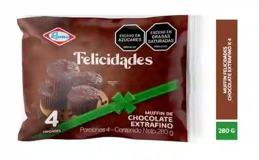 Felicidades Muffin Chocolate 4Undx70 g