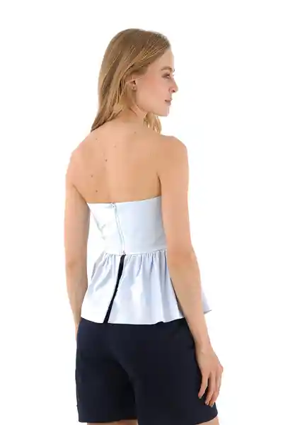 Top Francesca Azul Claro Talla XS Mercedes Campuzano