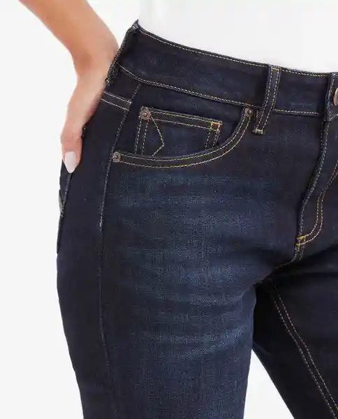Jean Cosmo Mujer Azul Dark Talla 10 Chevignon