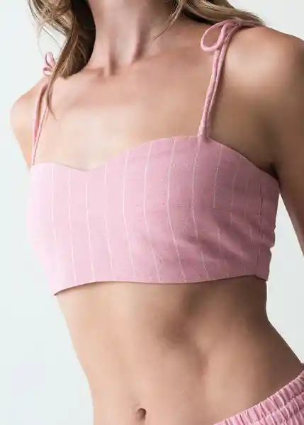 Top Ava Mujer Rosa Dulce Medio Talla XS-S 353G350 Naf Naf