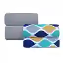  Set Juego De Cama Sllo Microfibra Estampado 23260540 Exito 