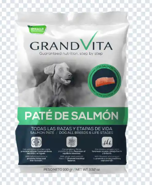 Grand Vita Alimento Húmedo Para Perro Paté Salmón