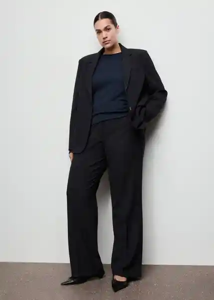 Camiseta Liloca Azul Noche Talla 24 Mujer Mango