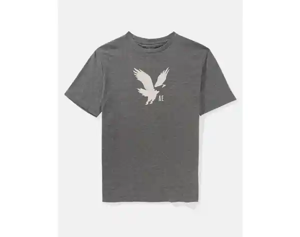 Camiseta Corta Hombre Gris Talla X-Large American Eagle