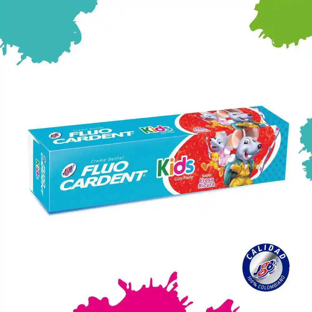 Fluocardent Crema Dental Kids Con Flúor 50 g + Cepillo 1 Und