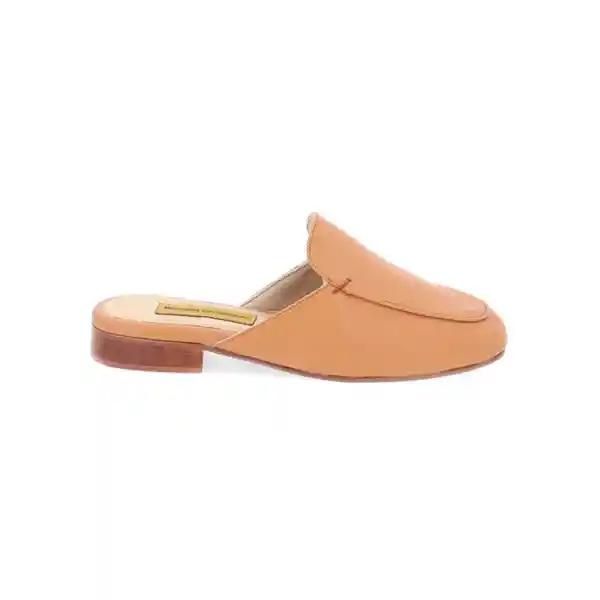 Zapatos Zuecos Plano Carlye Beige Talla 35