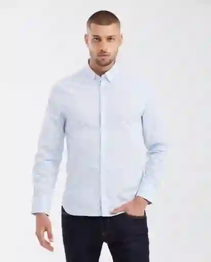 Camisa Premium Print Azul Ligero Claro Talla M Chevignon