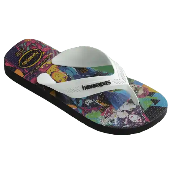 Sandalias Kids Max Herois Negro/Blanco T. 32 4130302 Havaianas