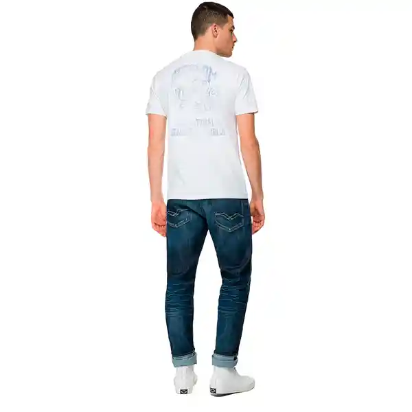 Replay Camiseta Open End Hand Dry J Blanco Talla L