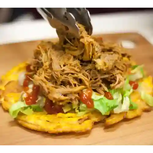 Patacón de Carne Mechada