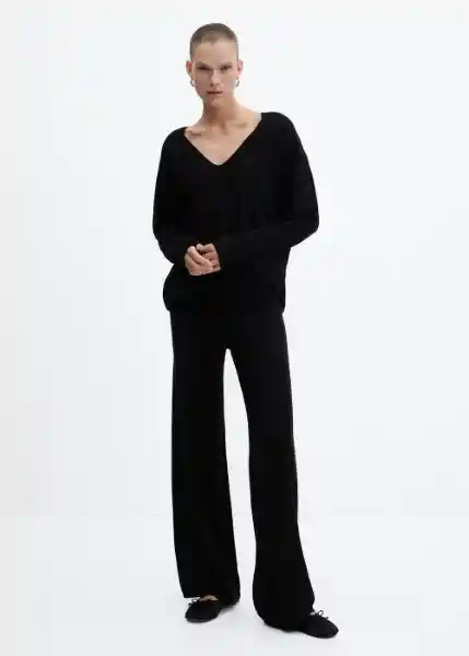 Jersey Vieira Negro Talla L Mujer Mango