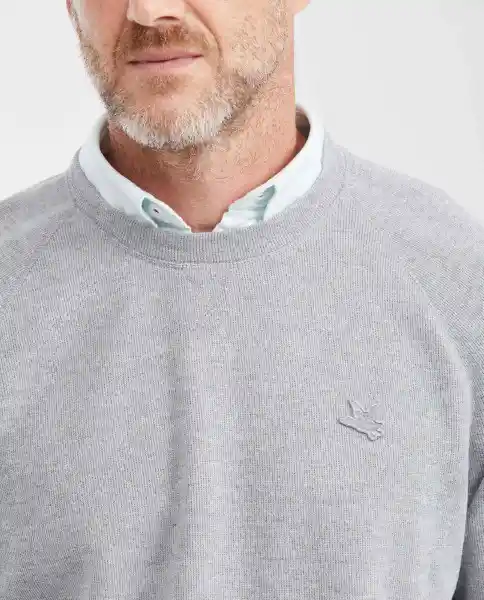 Buzo Wanna be Knitted Gris Fundido Medio Talla L Chevignon