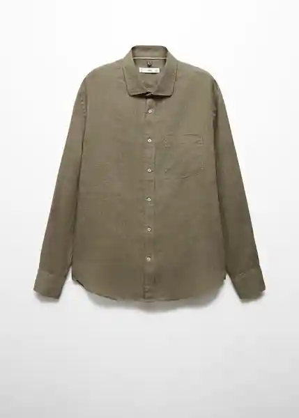 Camisa Avispa Khaki Talla XXL Hombre Mango