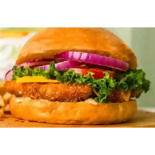 Hamburguesa Pollo Apanado