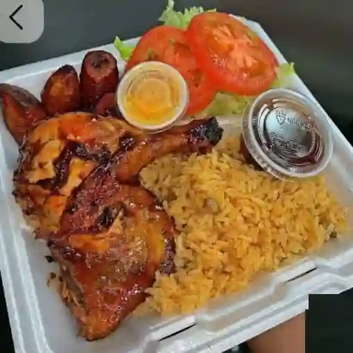 Bandeja ejecutiva de 1/4 de pollo pikoyo