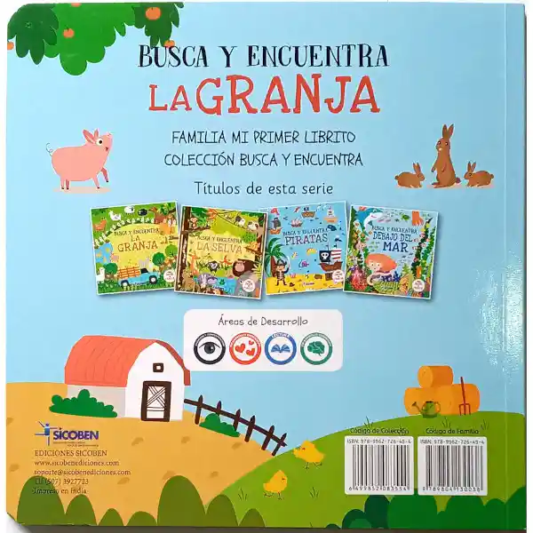 Libro Infantil de Actividades. Busca y Encuentra la Granja