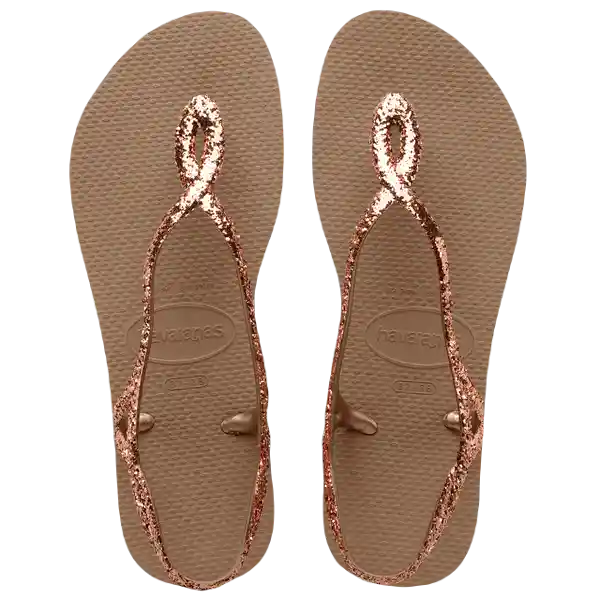 Sandalias Luna Premium Oro Rosa Talla 36 4147009 Havaianas