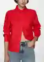 Sobrecamisa Rodas Coral Talla M Mujer Mango